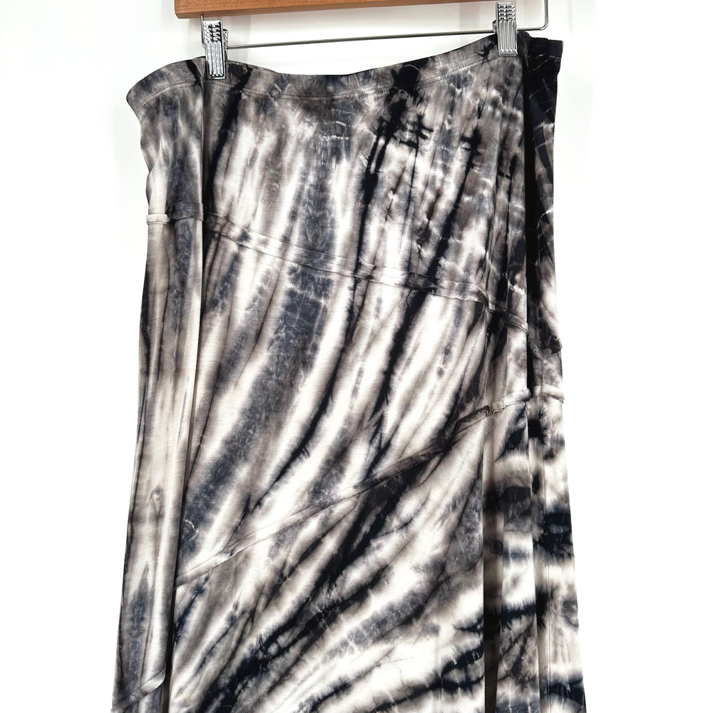 Karen by Karen Kane Maxi Tie Dye Skirt Jersey Knit Large Whimsygoth Boho - Picture 5 of 10